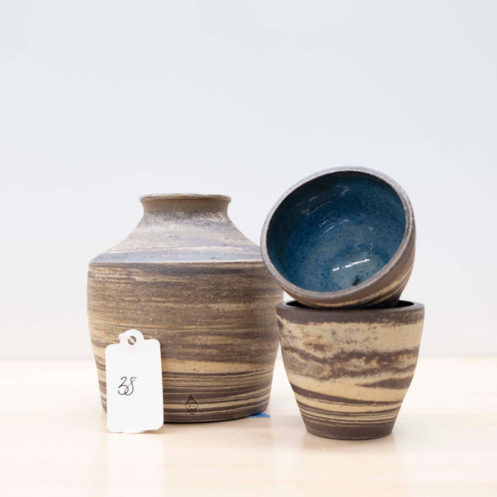 39 | Marbled Sake Set